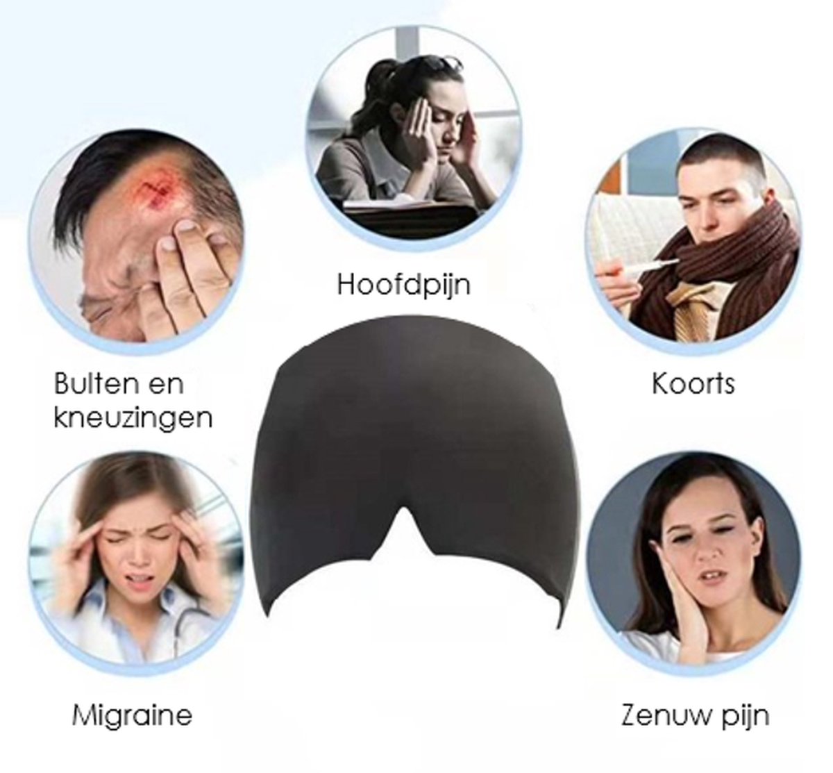 Relaxband - Koud hoofdpijntherapie band